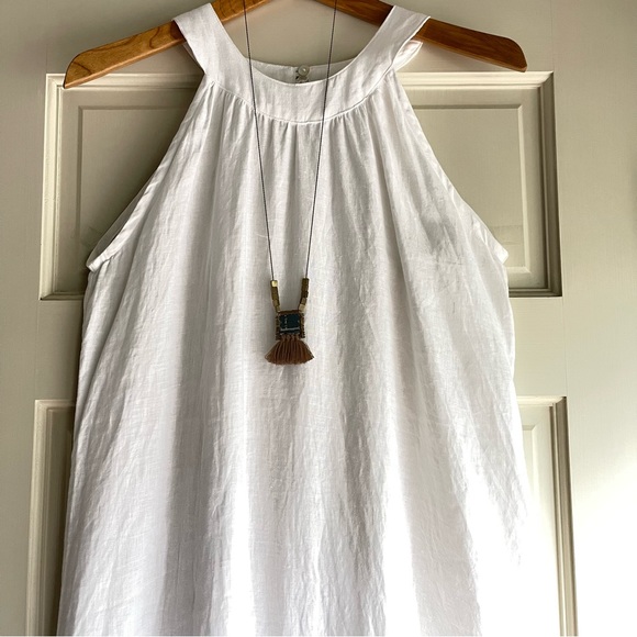 DAVID AUBREY BRASS TONE TASSEL PENDANT NECKLACE - Picture 4 of 4